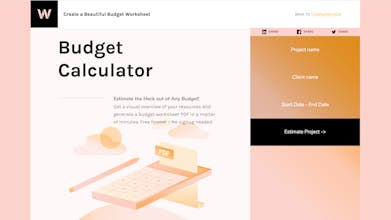 Teamweek Budget Calculator gallery image