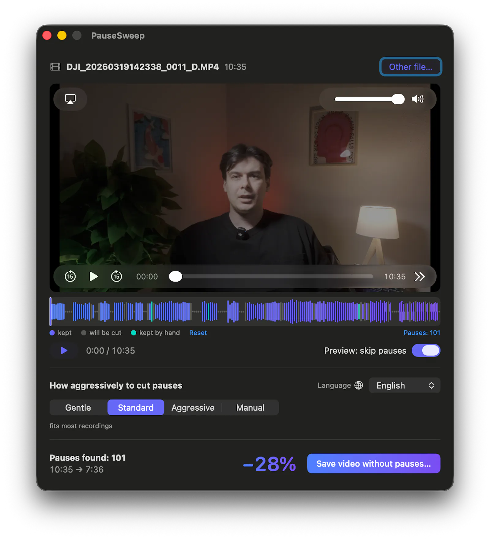 PauseSweep screenshot 2