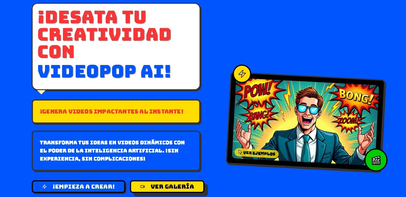 Videopop AI video maker gallery image