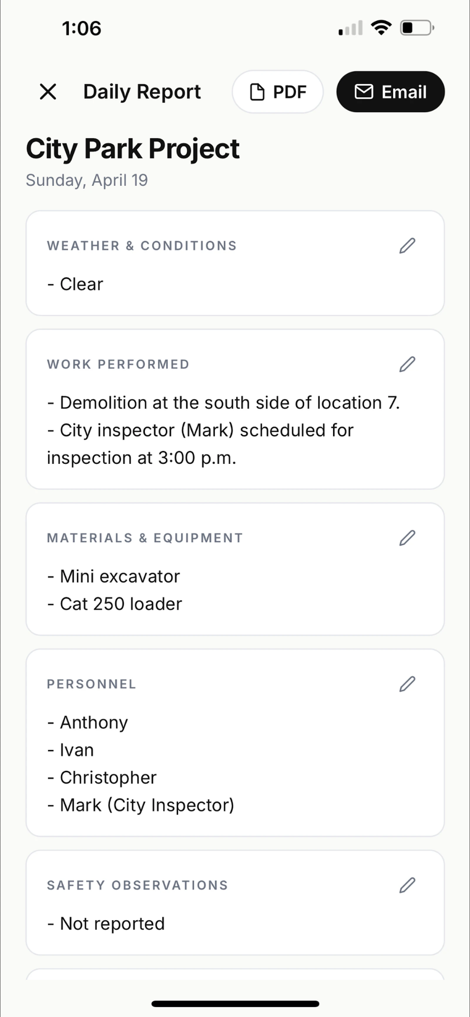 FieldLog: Voice Daily Reports screenshot 3