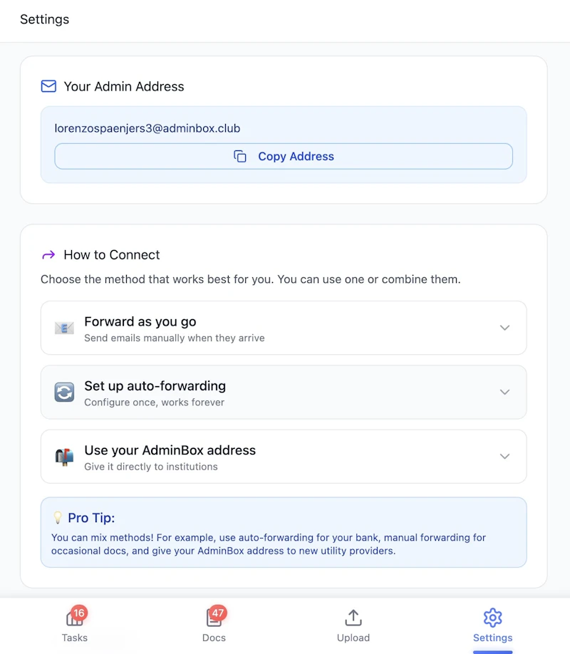 Life Admin by Adminbox.Club screenshot 5