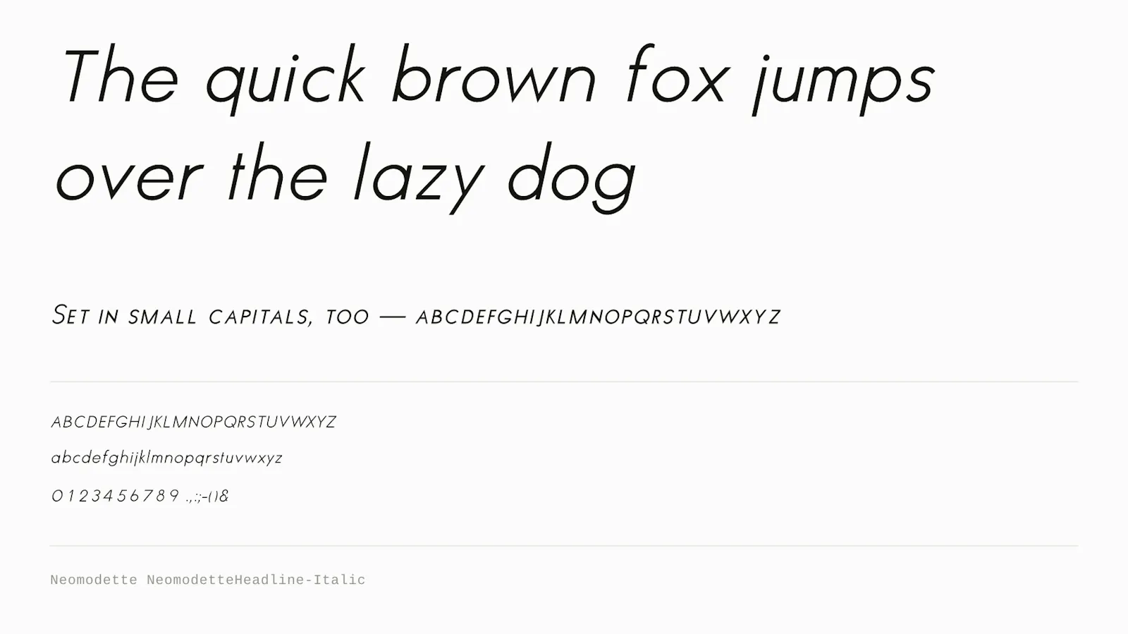 Neomodette by Cast Iron Type screenshot 8