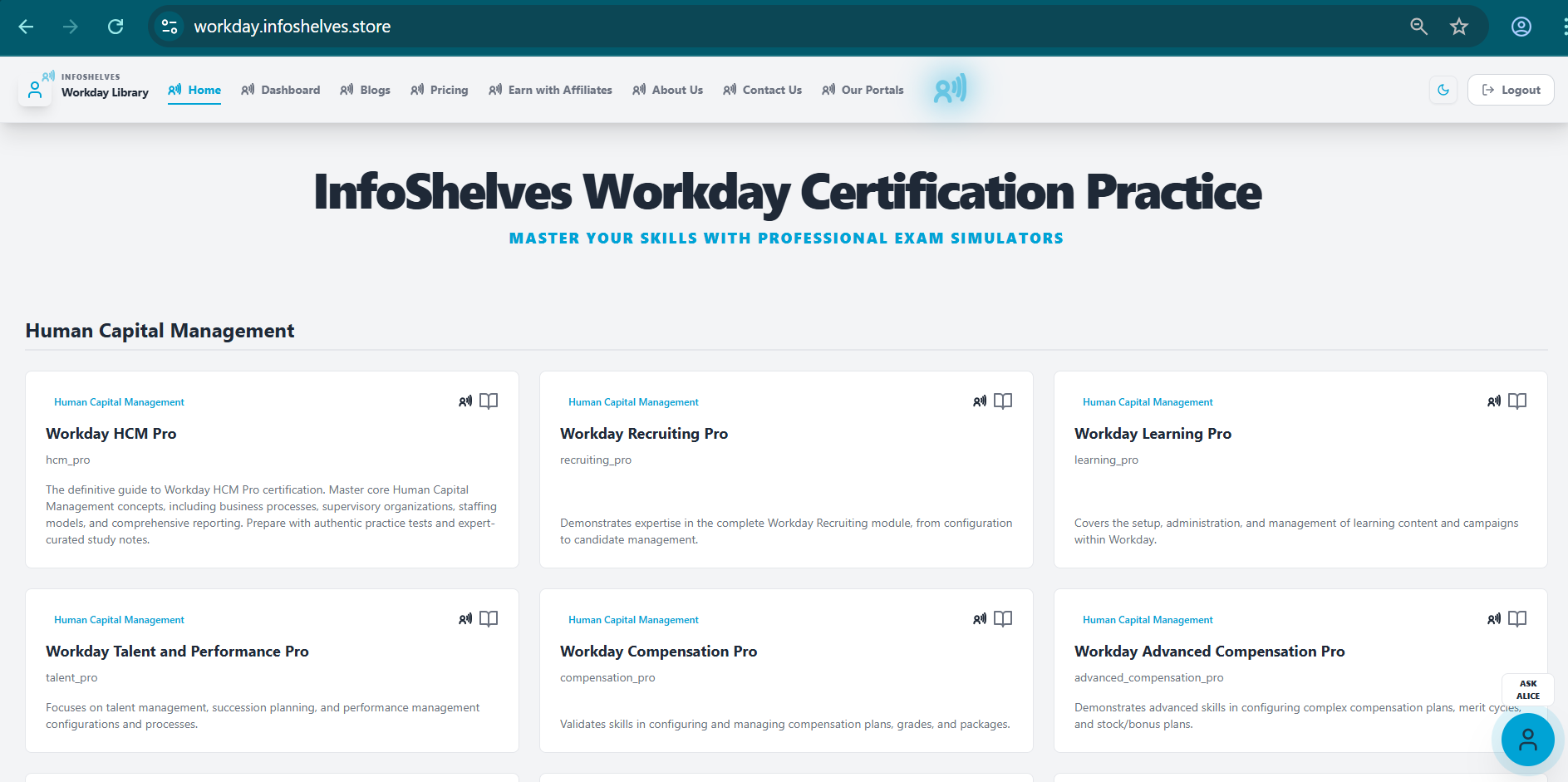 InfoShelves Workday Certification app gallery image