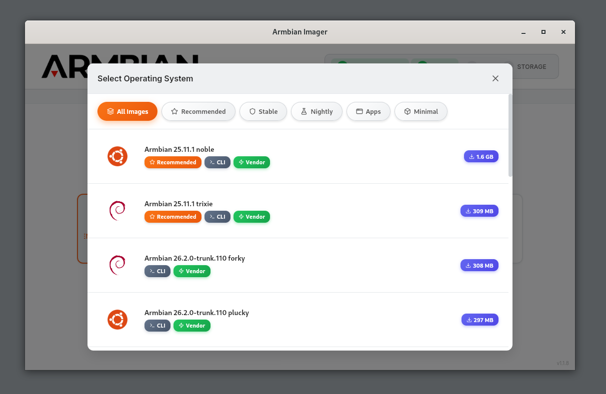 Armbian flashing tool - Screenshot 2 showing product features and functionality