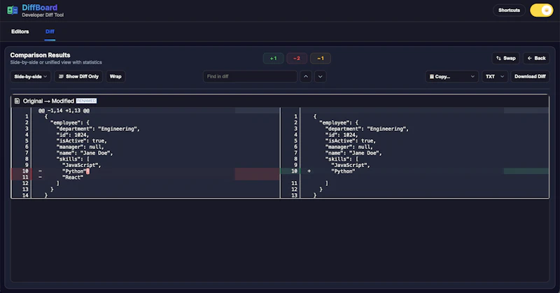 DiffBoard screenshot 5