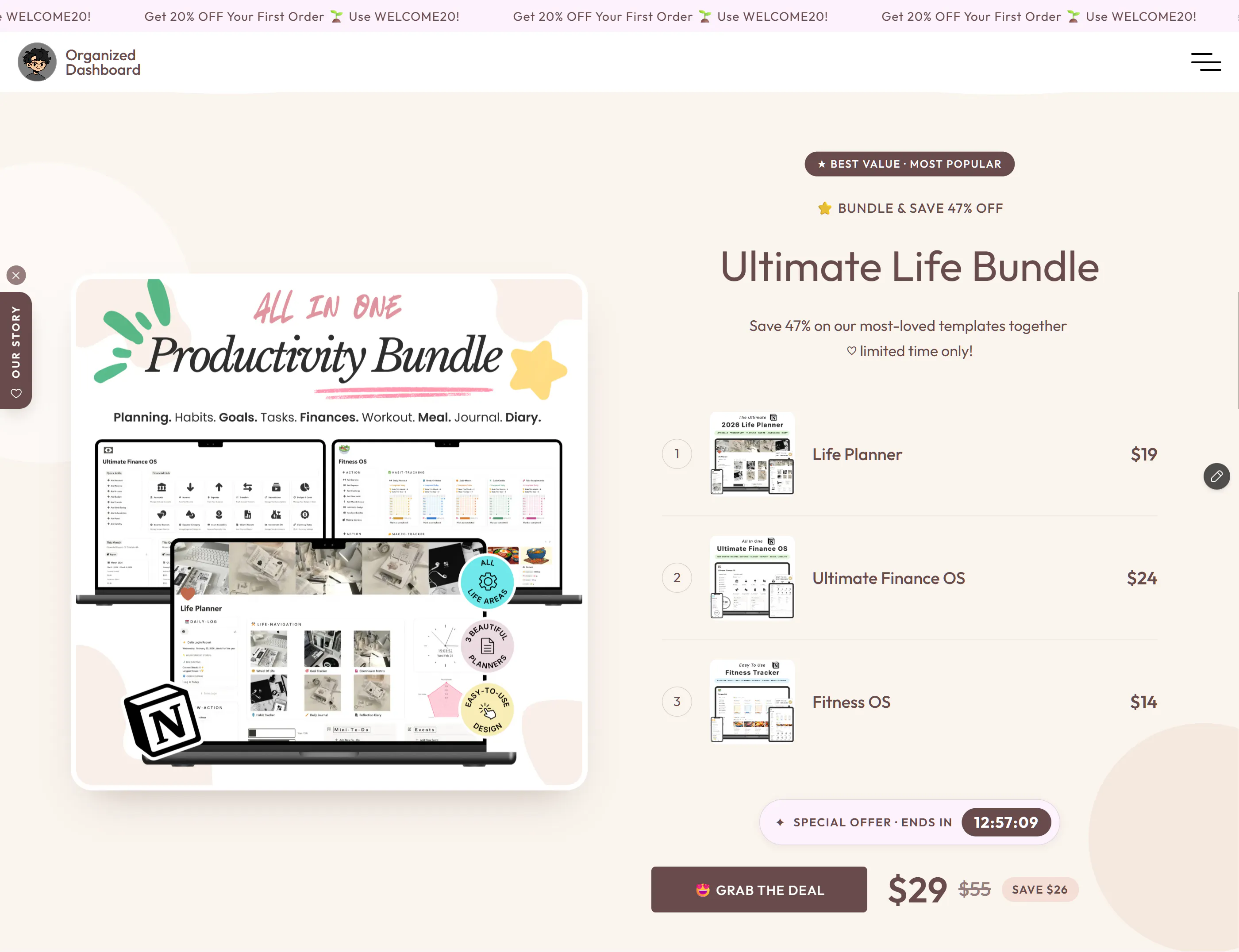 Digital planner hub gallery image