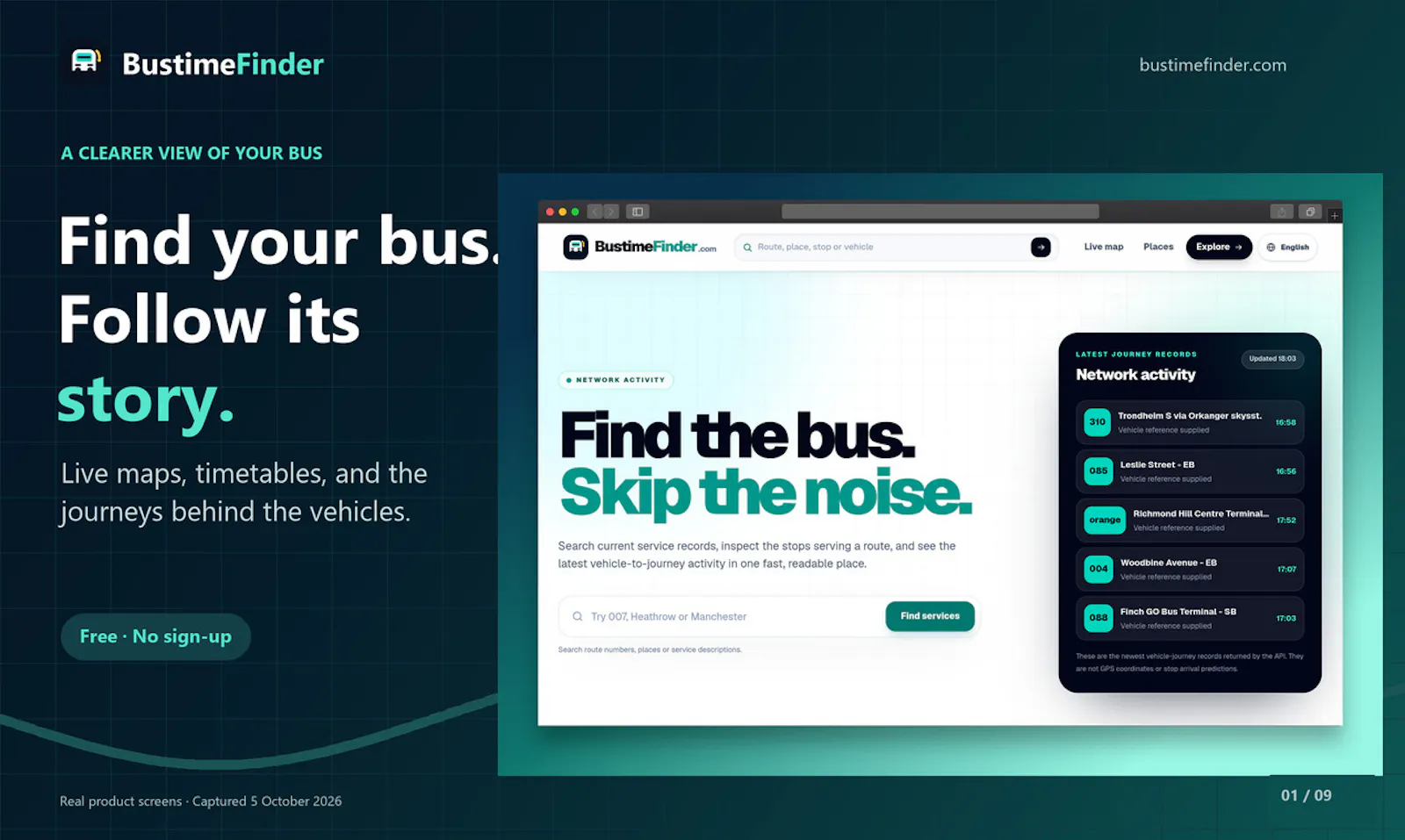 BustimeFinder screenshot 2