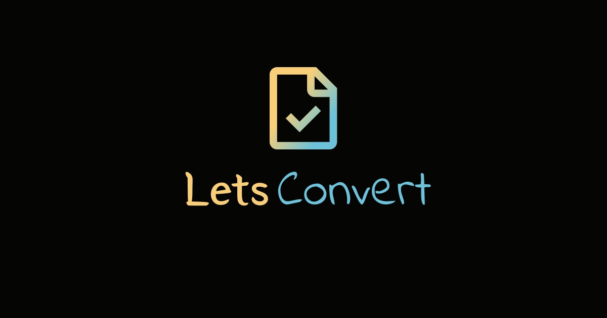 Media LetSconvert - Chuyển đổi hình ảnh, âm thanh, video & tài liệu.Không cần đăng ký. 2