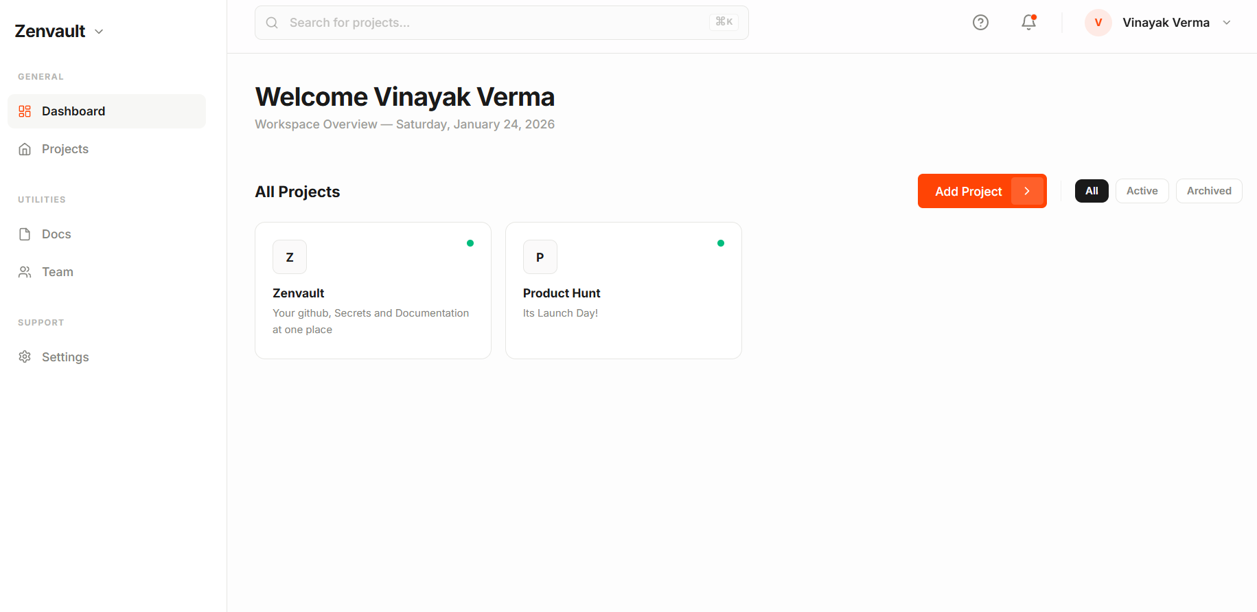 Zenvault - Screenshot 2 showing product features and functionality