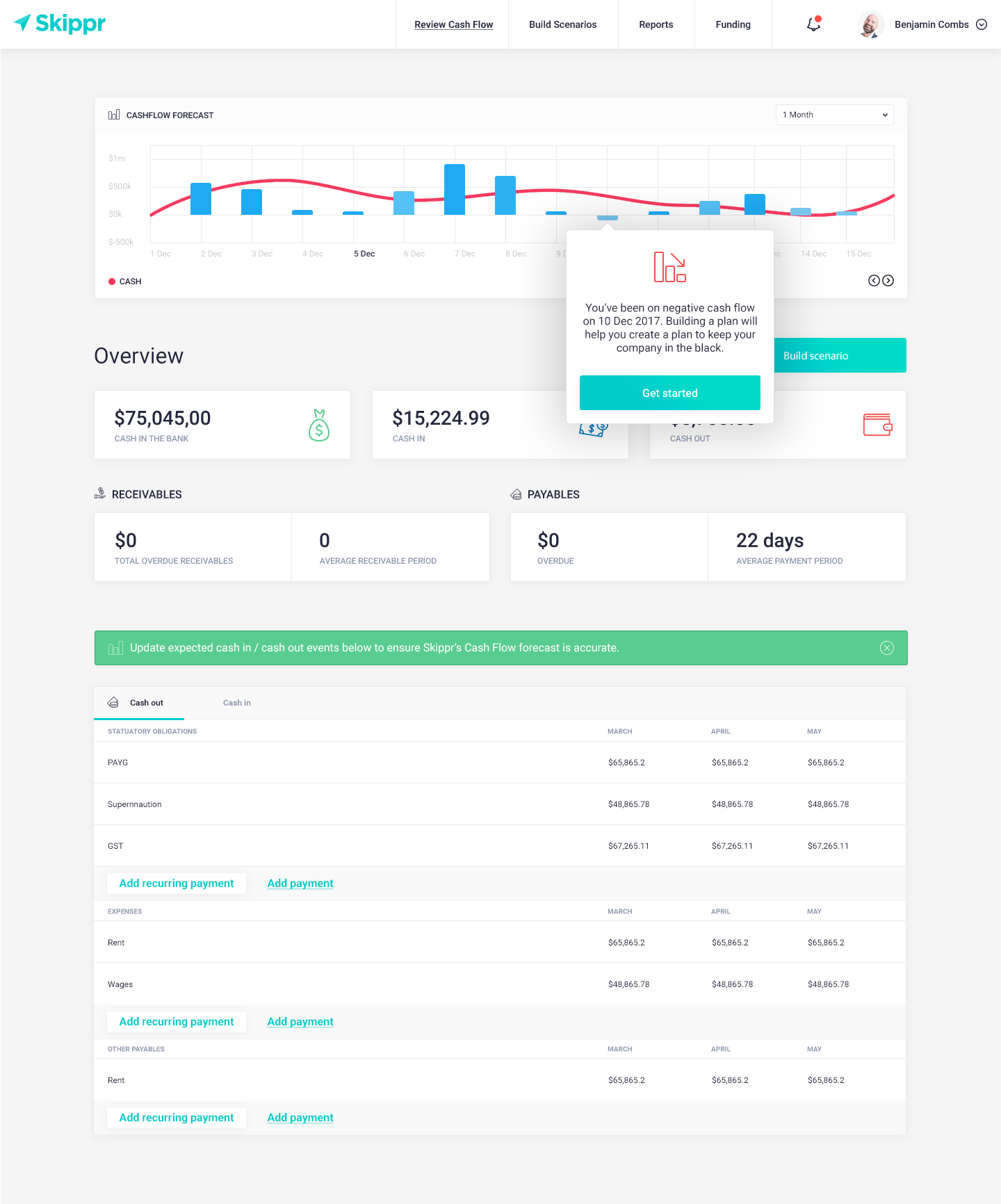 Skippr Cash Flow gallery image