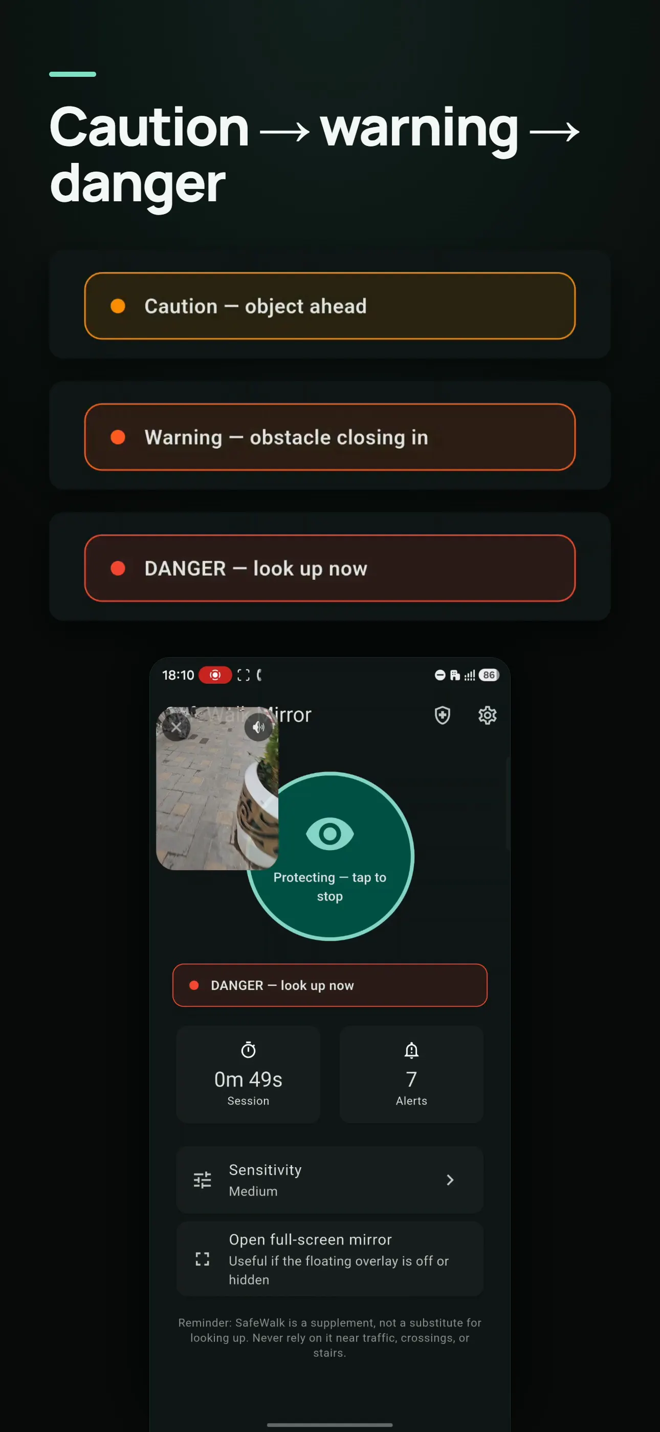 SafeWalk Mirror gallery image