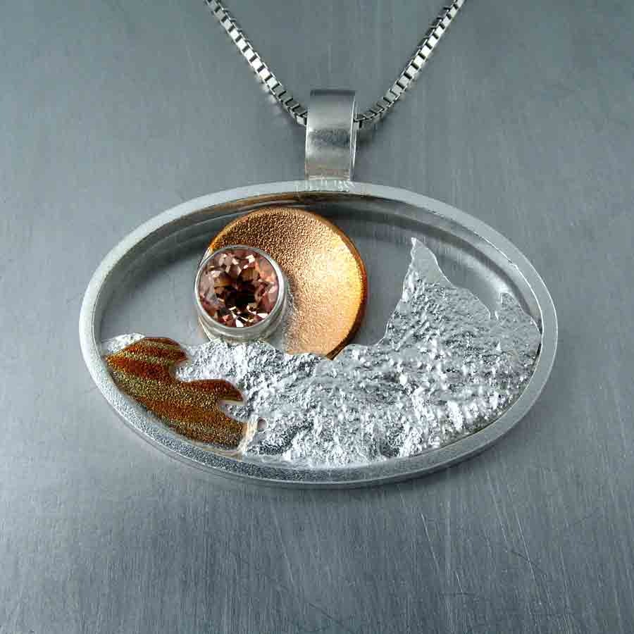 Handmade Mountain Pendants gallery image