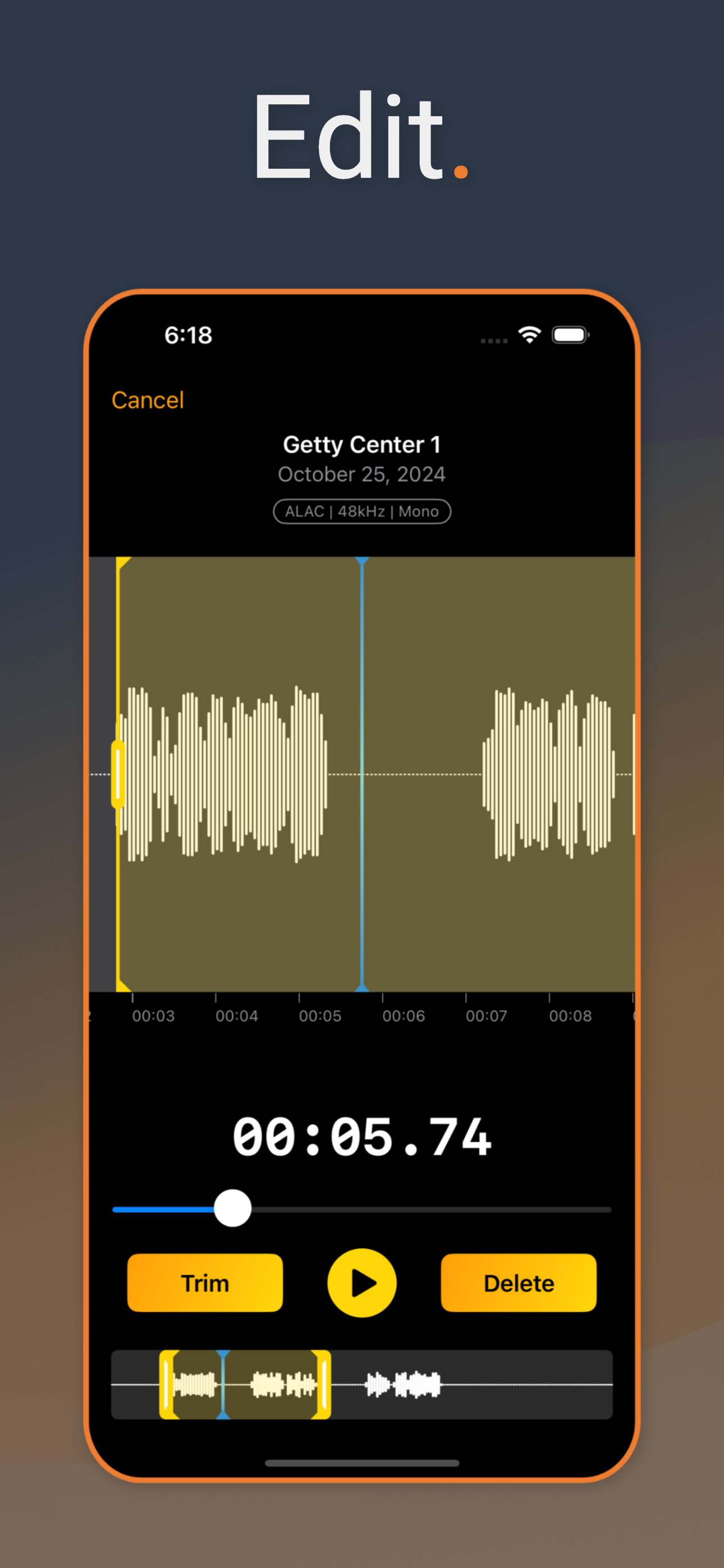 Média Enregistreur audio Bangin ' - Enregistrer, transcrire, organiser des mémos vocaux audio iPhone / iPad 5