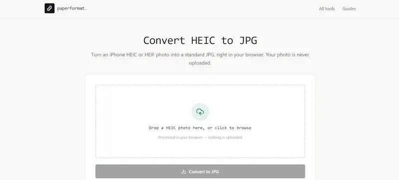 paperformat screenshot 1