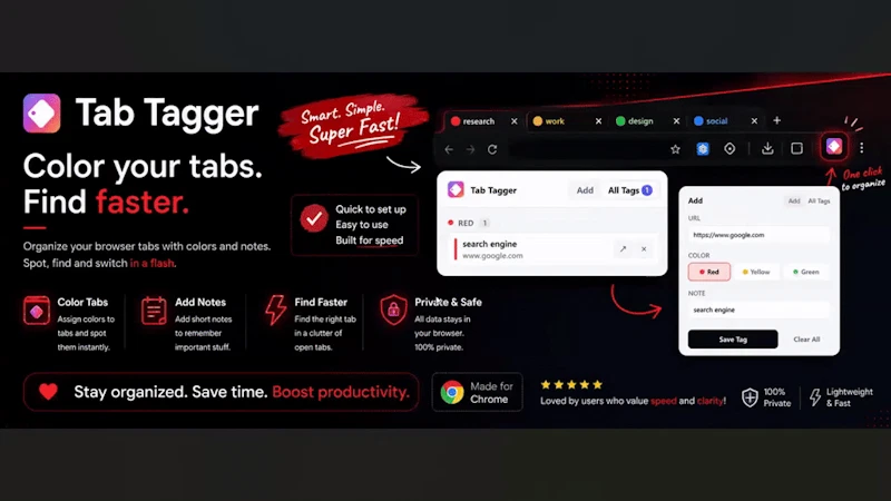 Tab Tagger screenshot 1 (video preview)