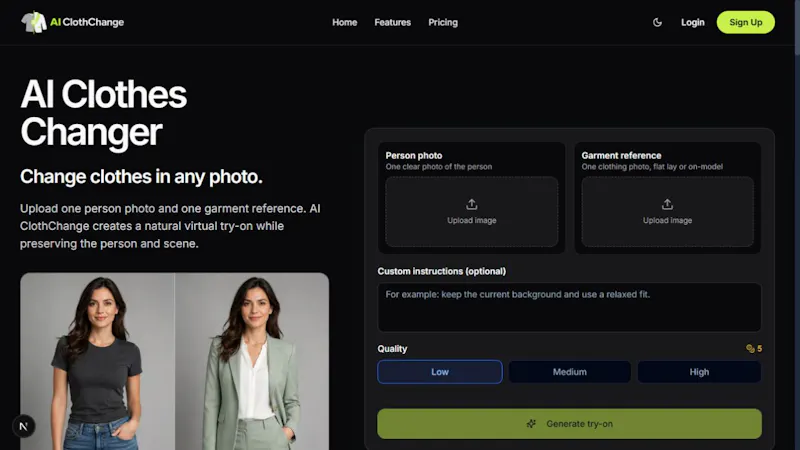 AI ClothChange screenshot 1
