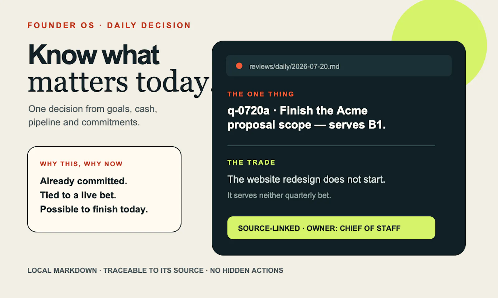 Founder OS screenshot 3