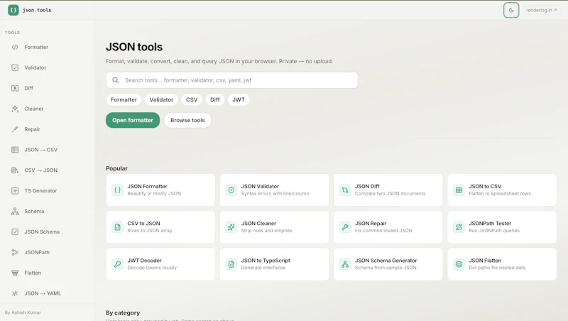 JSON Tools by Renderlog screenshot 3