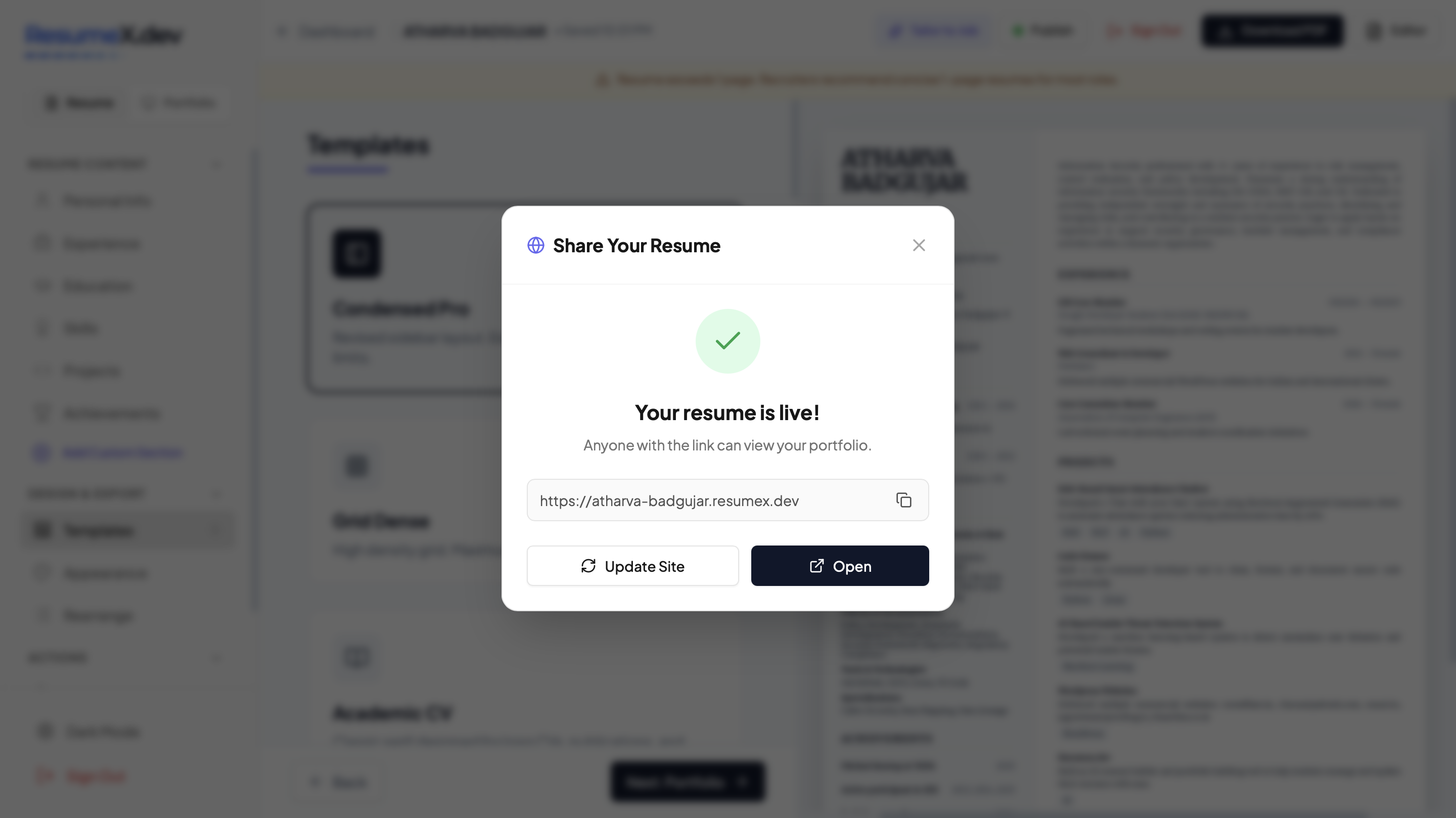 ResumeX gallery image