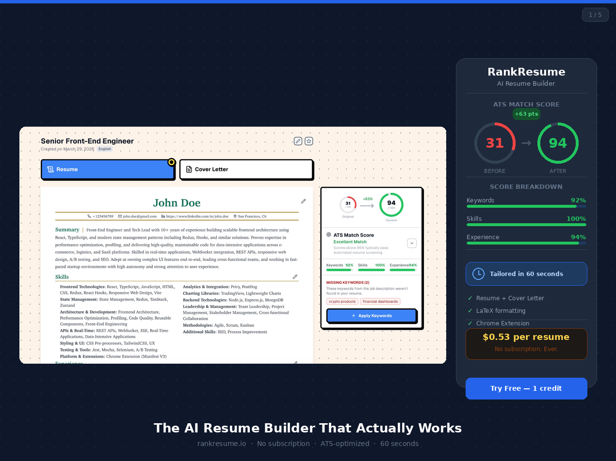 RankResume gallery image