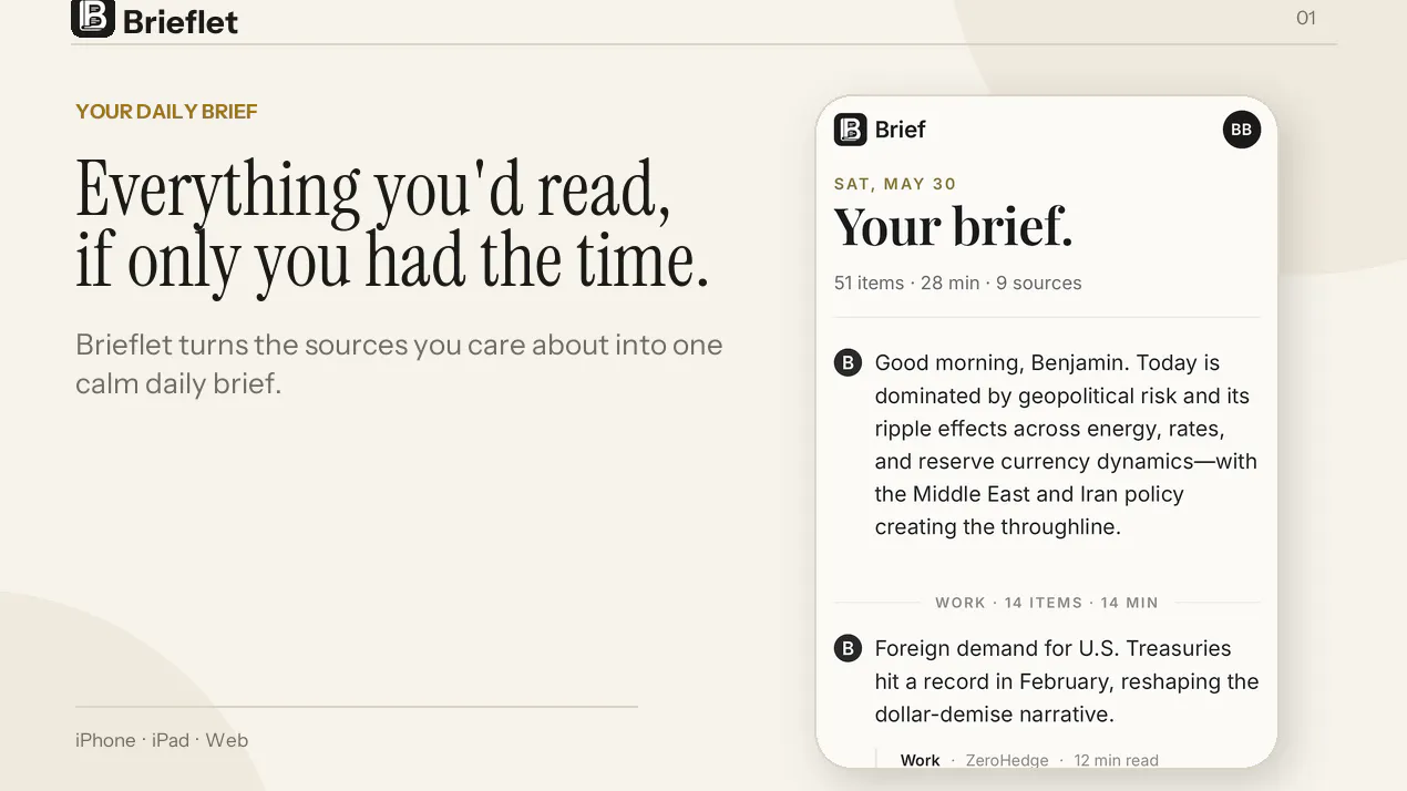 Brieflet product