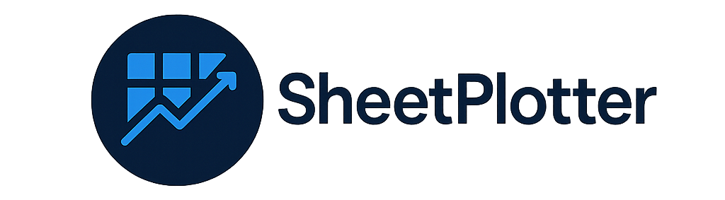 SheetPlotter - Product Hunt launch logo and brand identity