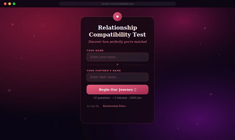 Relationship Compatibility Test screenshot 1