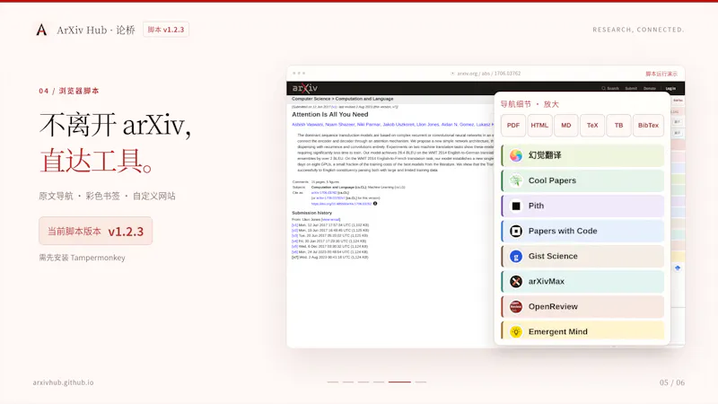 ArXivHub screenshot 2