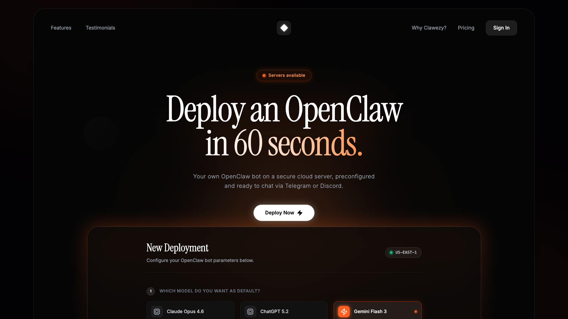 startuptile Clawezy-Deploy autonomous OpenClaw AI agent servers in seconds