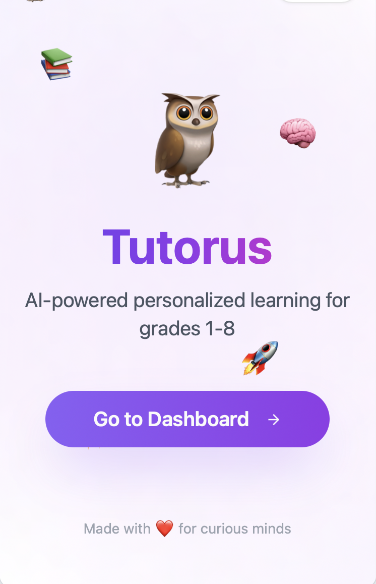 Tutorus ai powered personalized learning