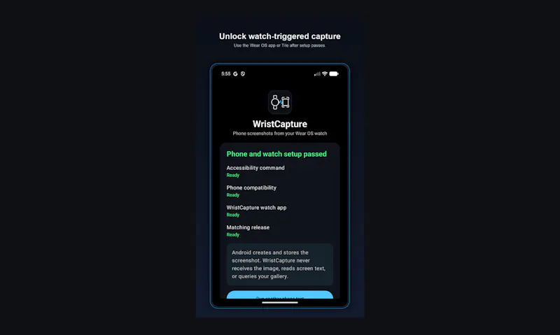 WristCapture screenshot 2