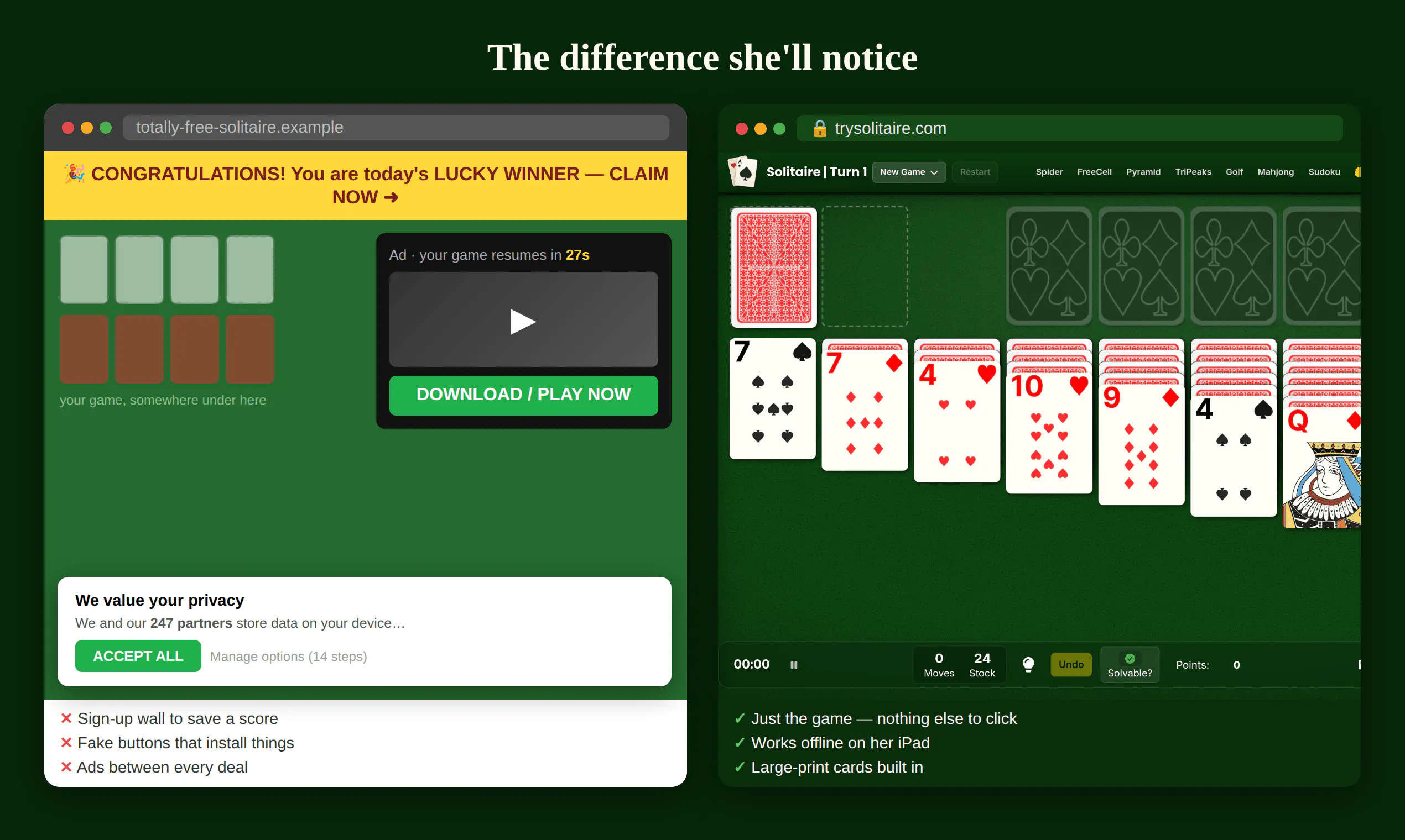 TrySolitaire gallery image
