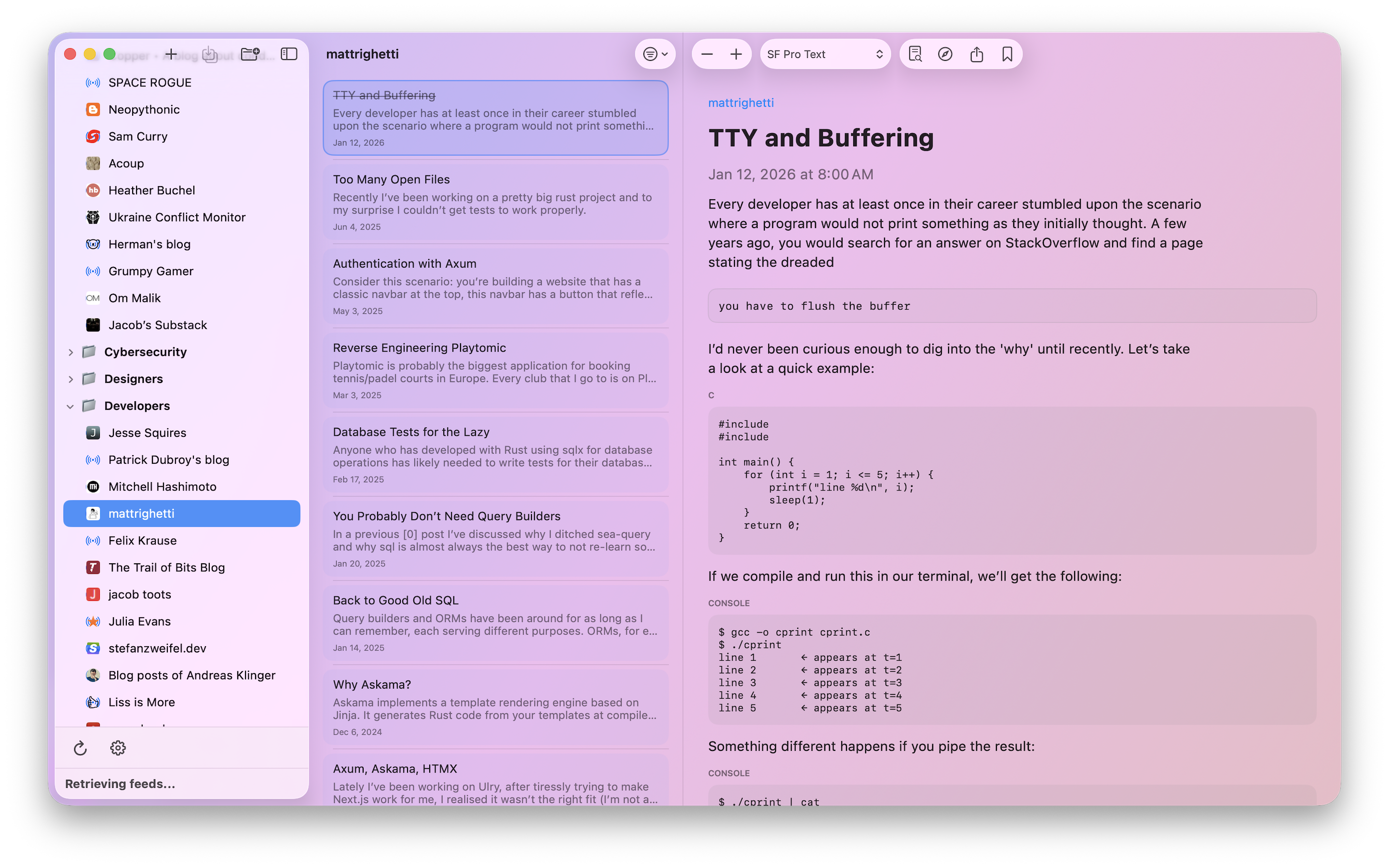 Ember Feed Alternative RSS Reader gallery image