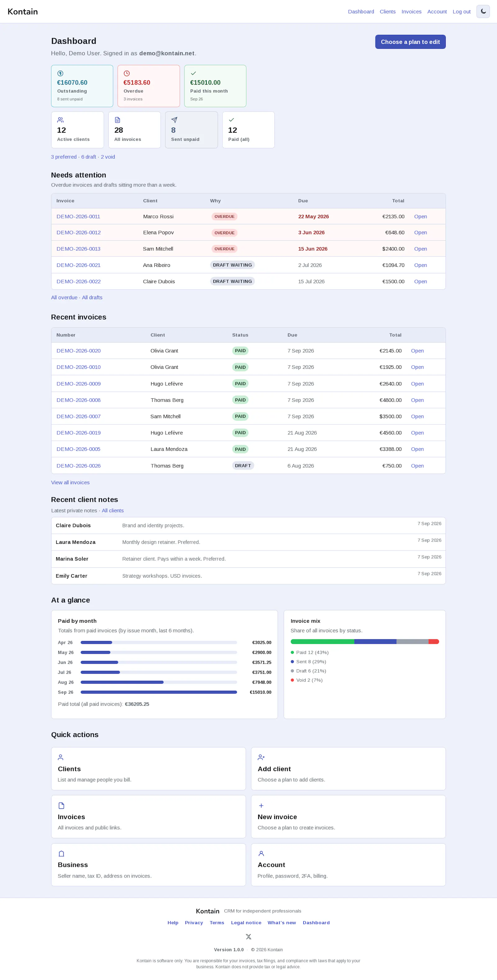 Kontain screenshot 1