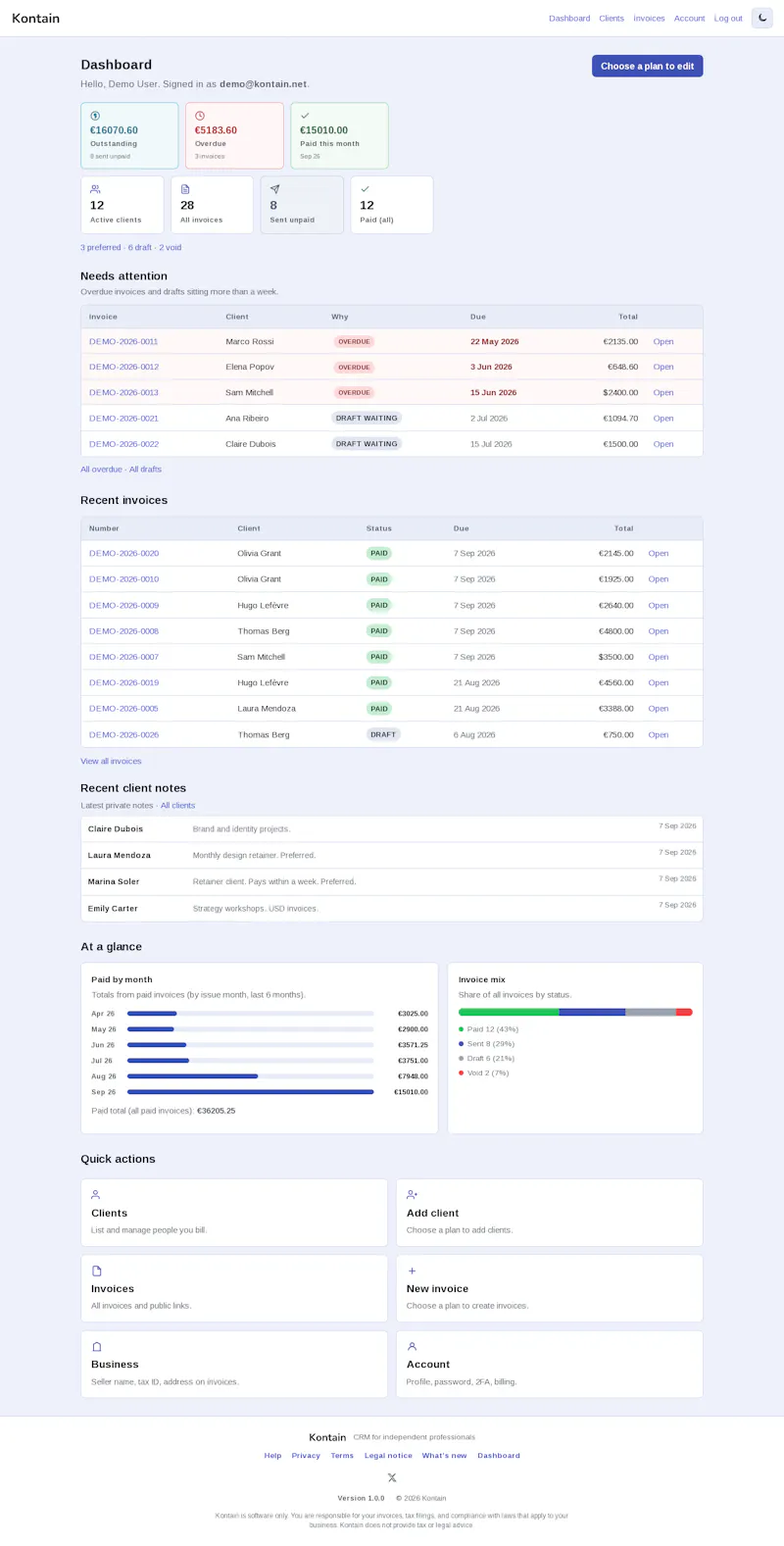 Kontain screenshot 1