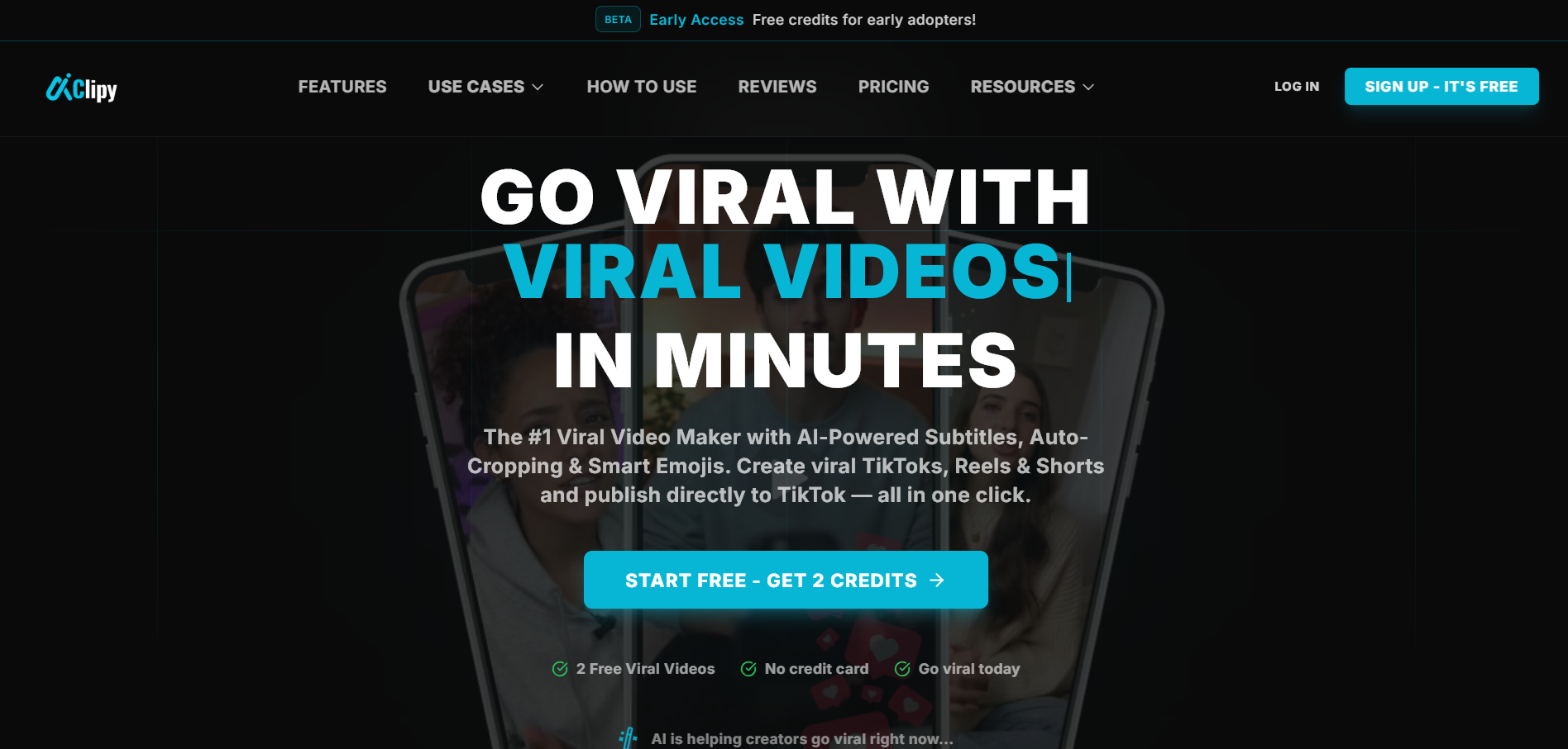 AiClipy - Main product screenshot demonstrating key features and user interface
