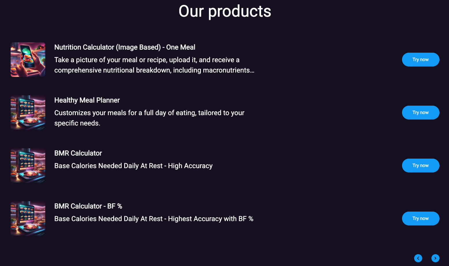 Nutrition Assistant AI Suite - Screenshot 3 showing product features and functionality