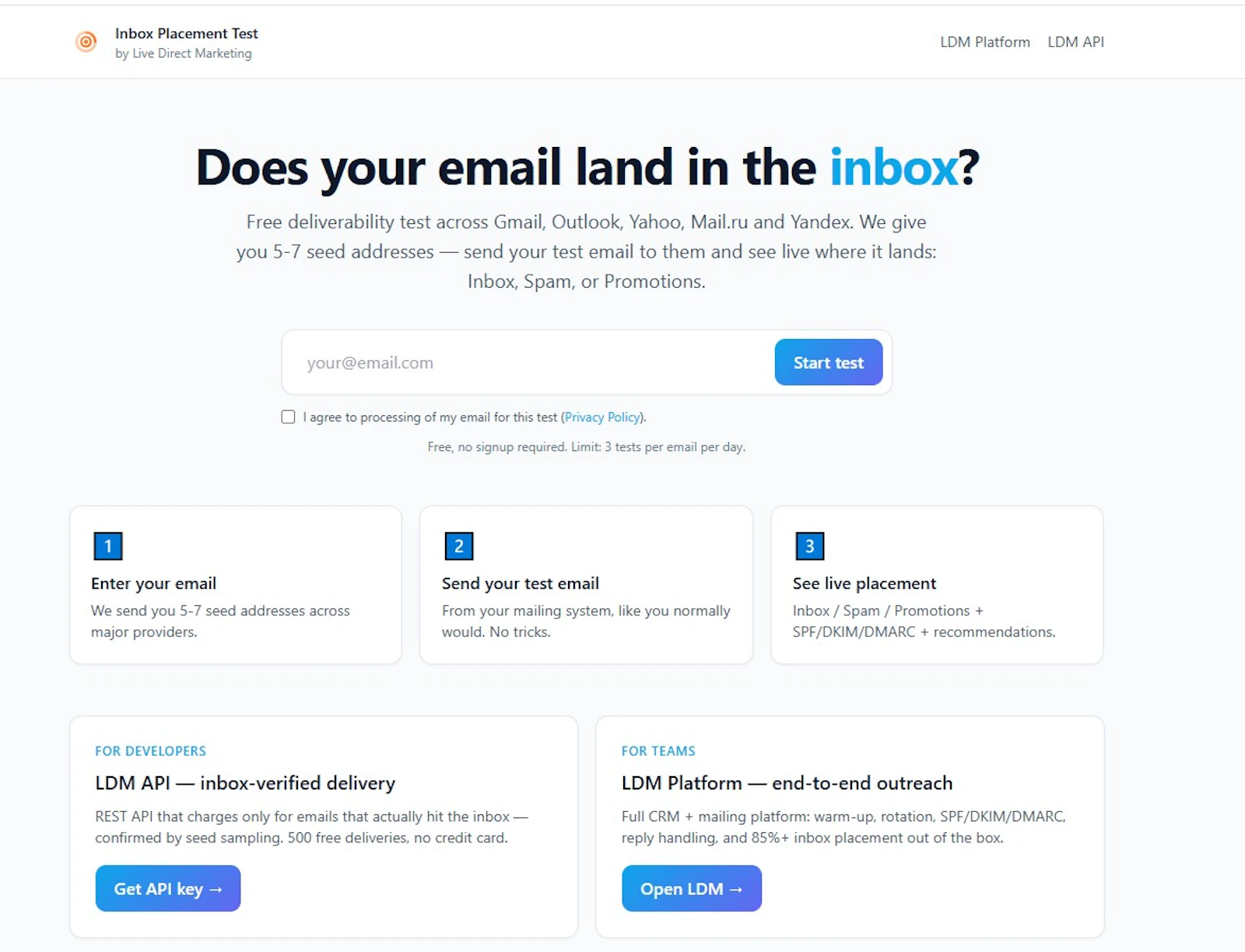 Inbox Placement Test screenshot 2