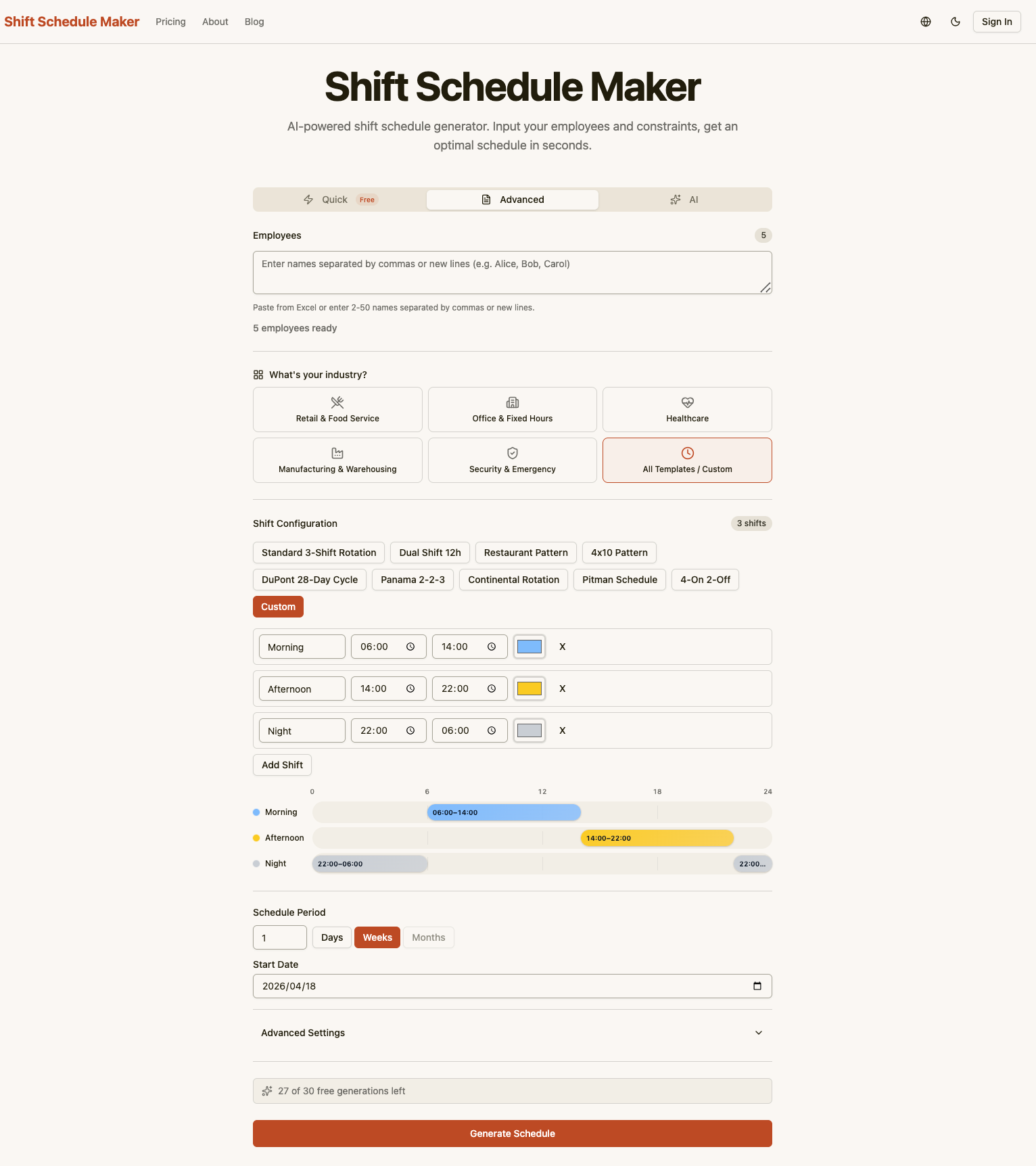 Shift Schedule Maker gallery image