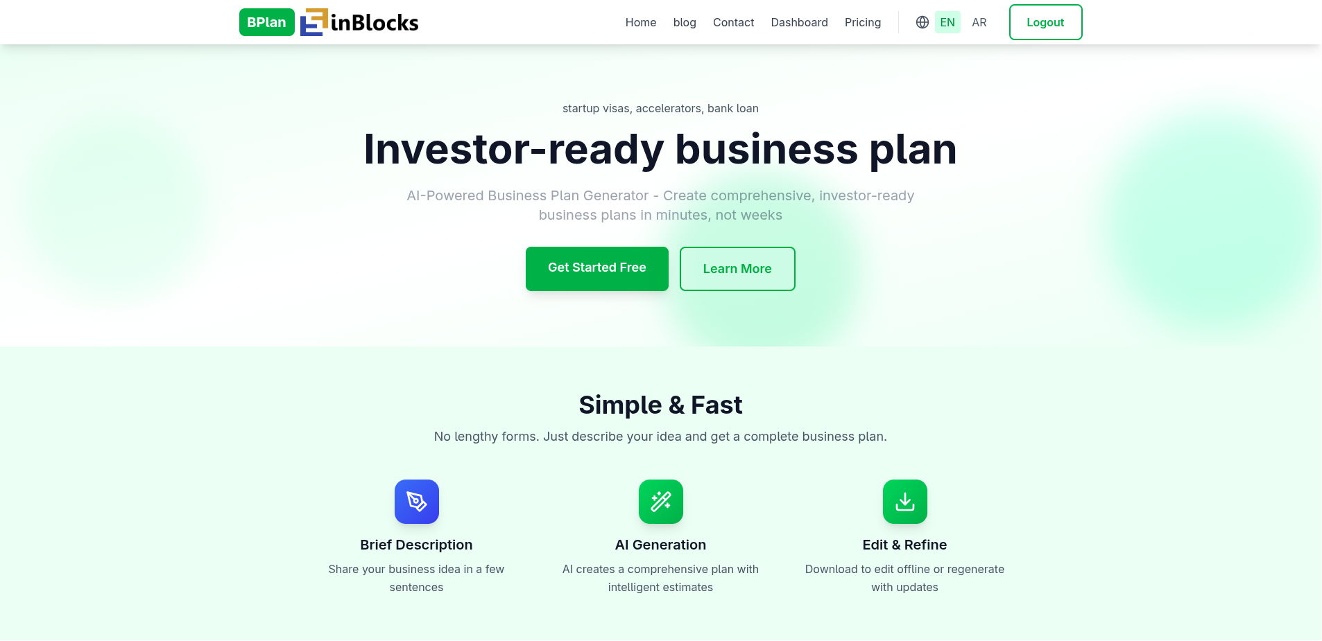 FinBlocks - Product Hunt launch logo and brand identity
