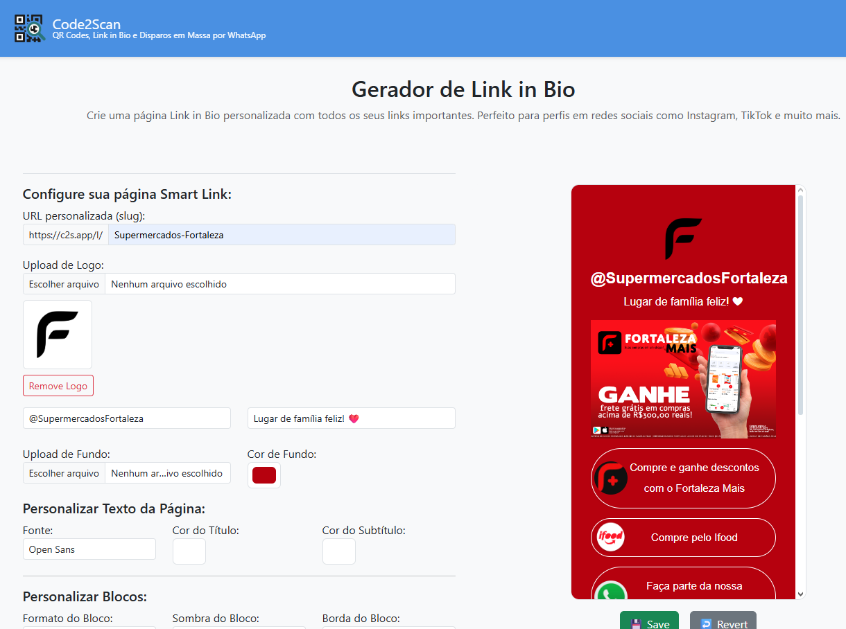 Free QR Code Generator - Screenshot 2 showing product features and functionality