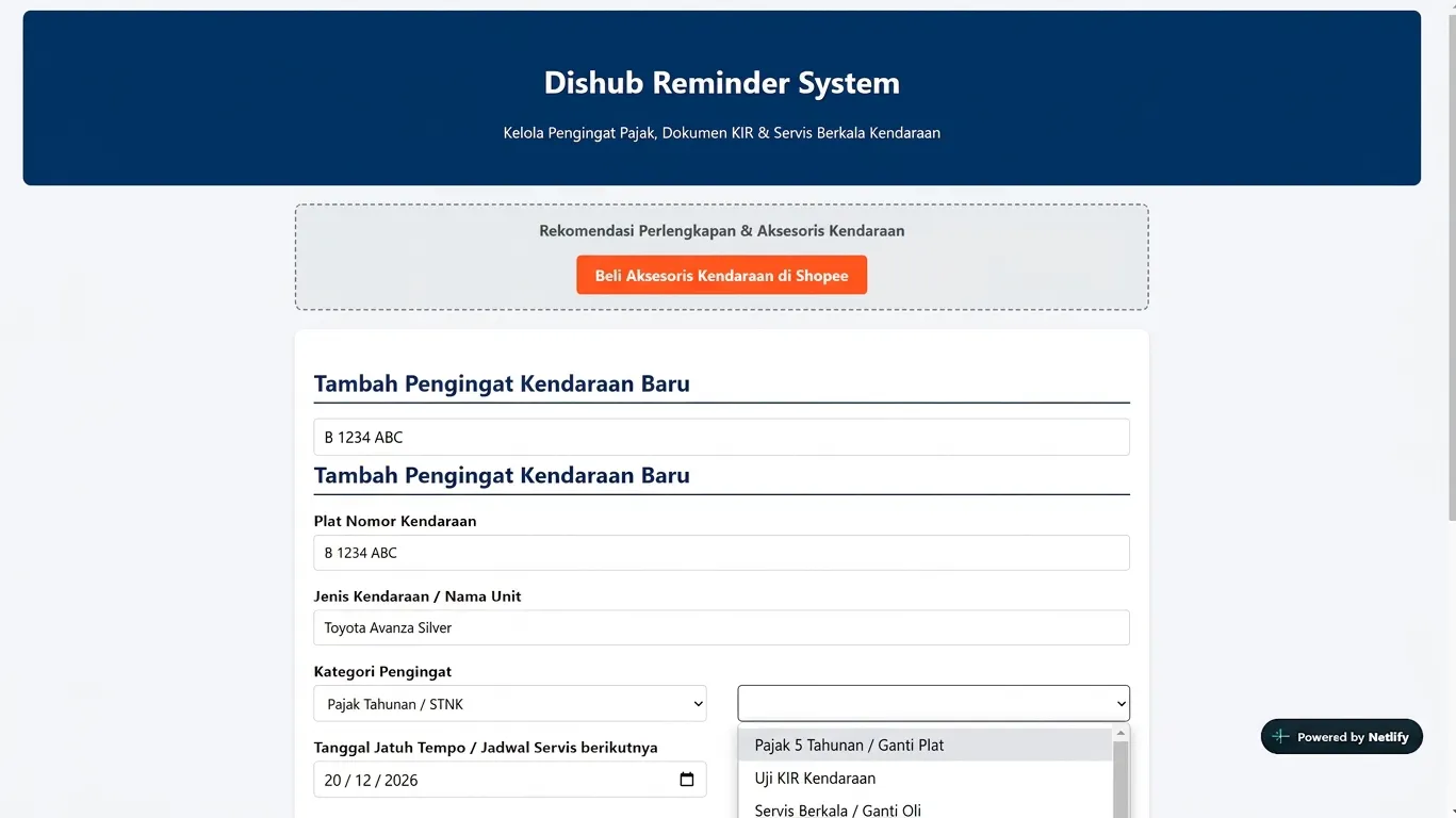 Dishub Reminder gallery image