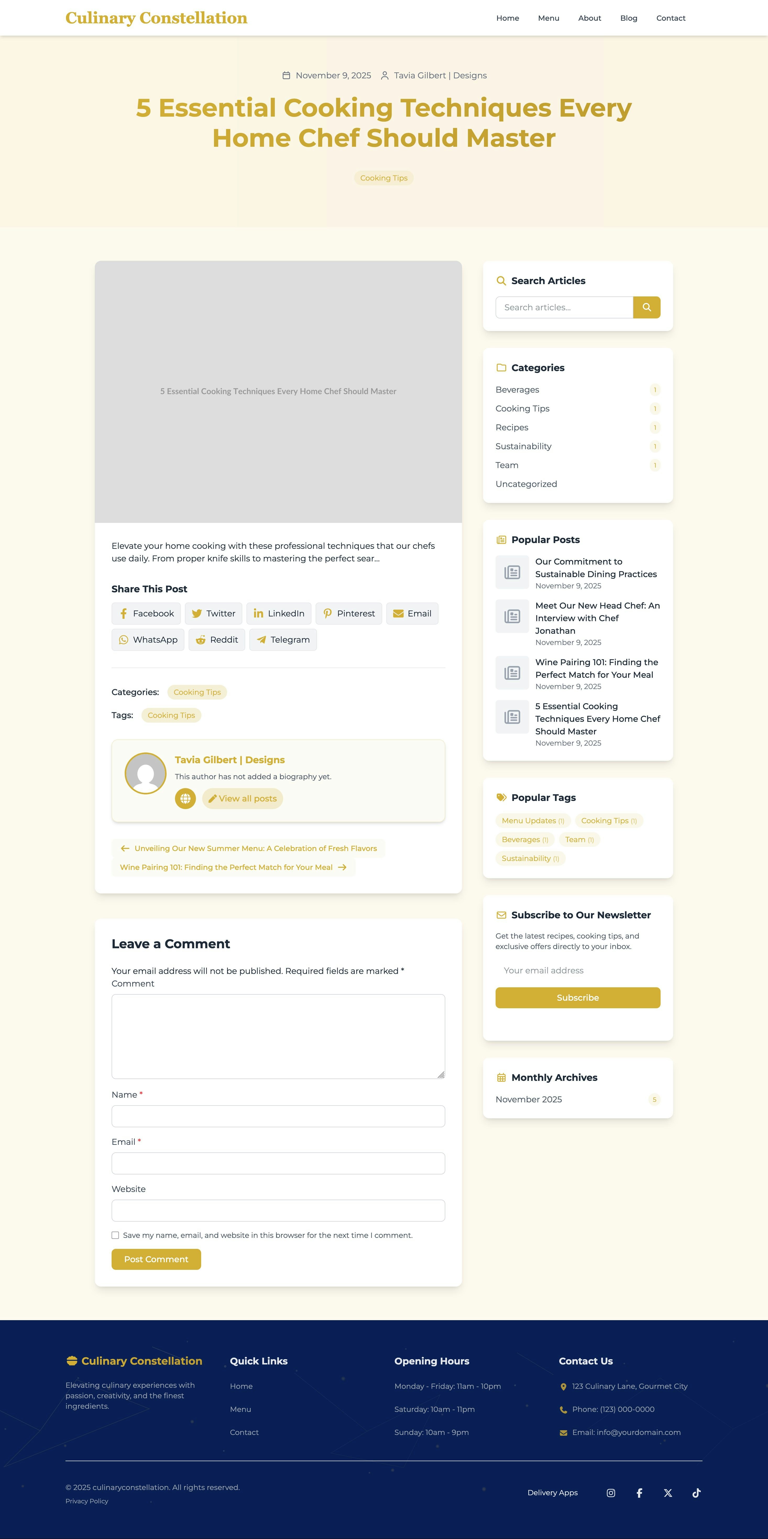 Culinary Constellation gallery image