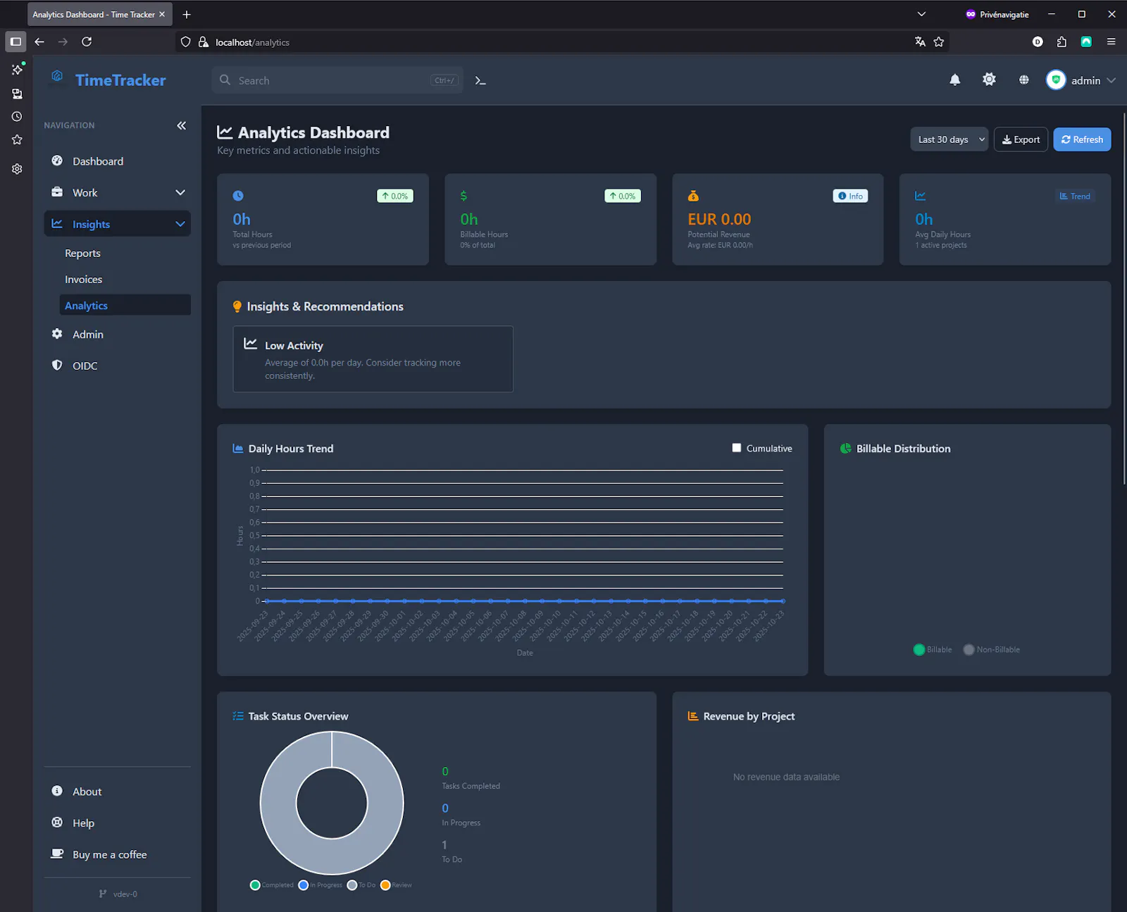 TimeTracker screenshot 9