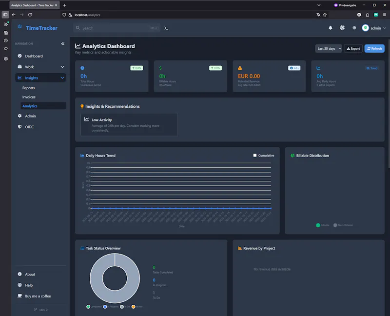 TimeTracker screenshot 9