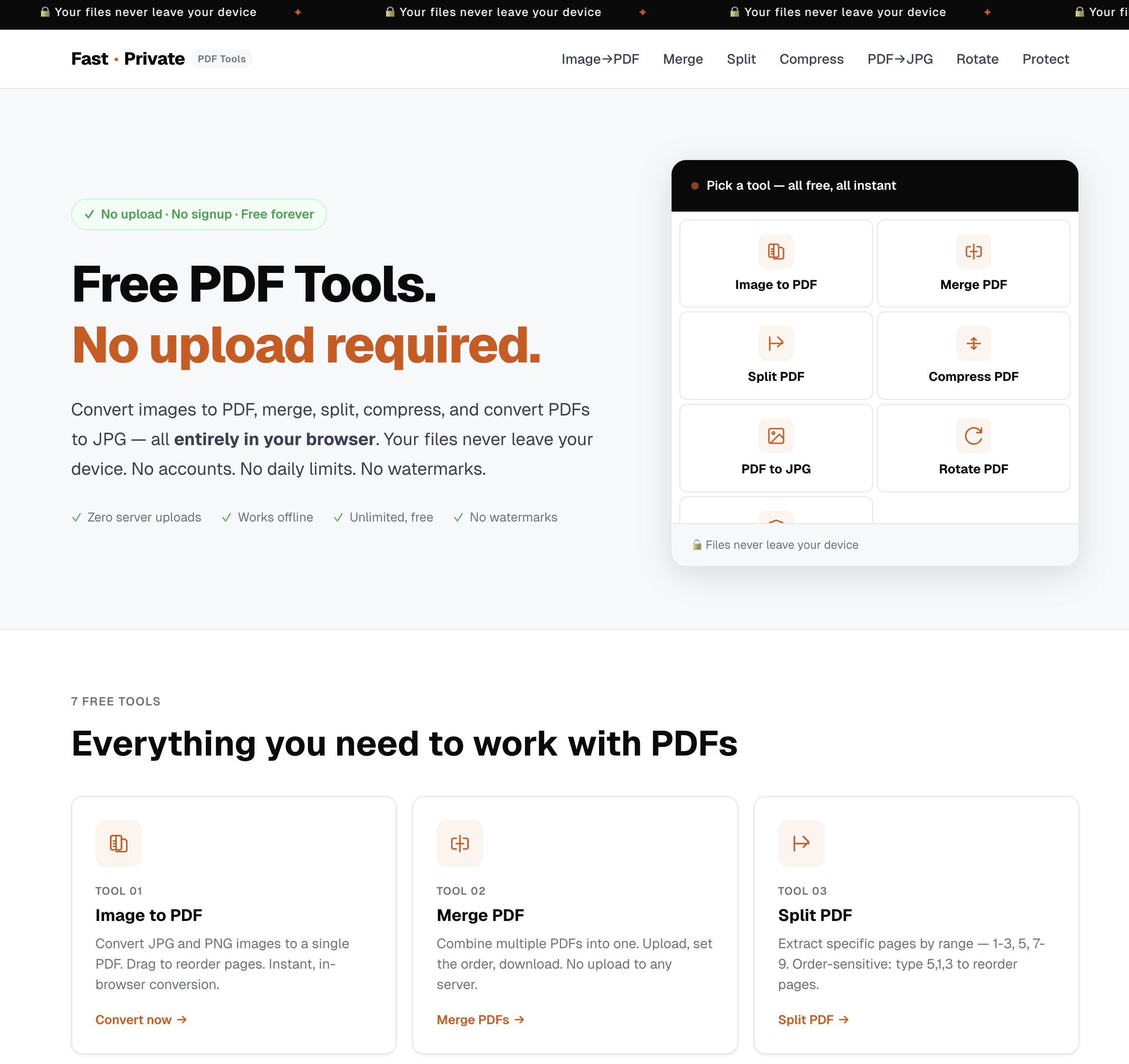Fast Private PDF Tools gallery image