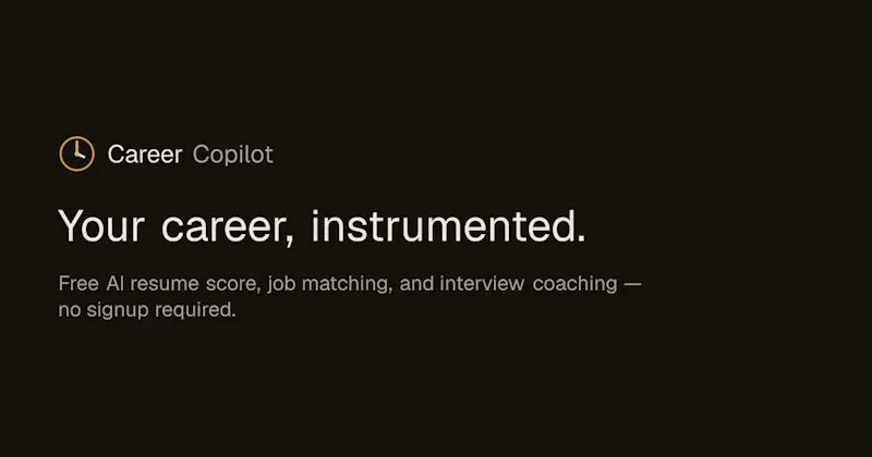 Career Copilot screenshot 1