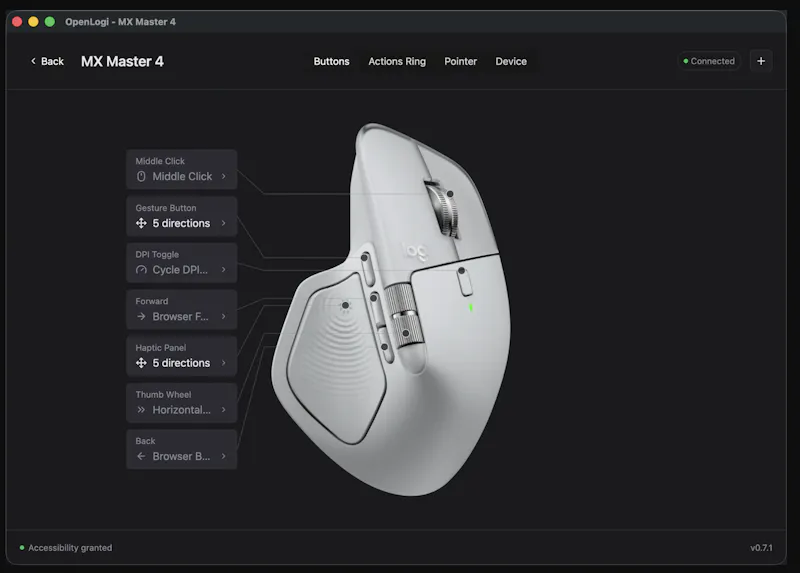 OpenLogi screenshot 2