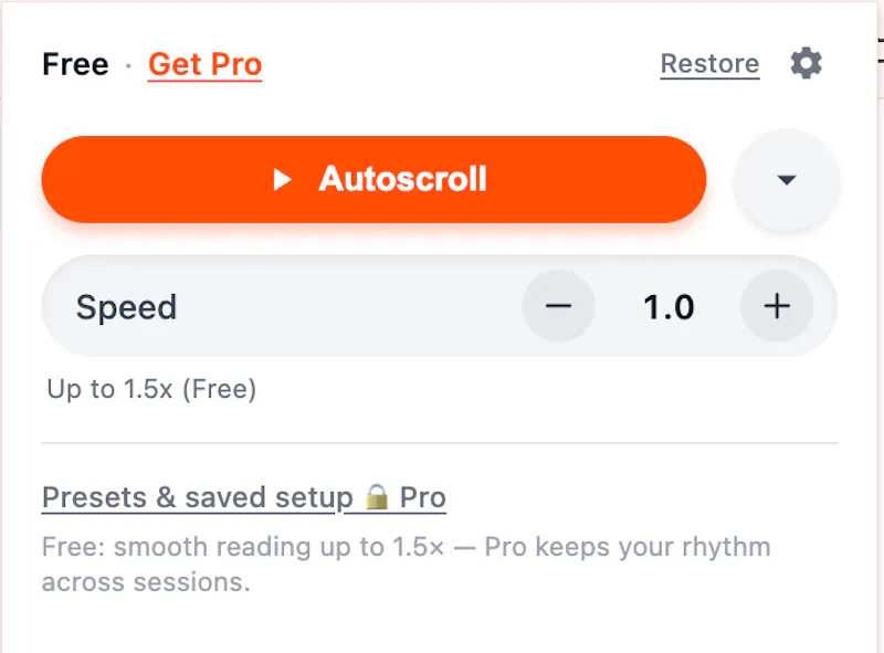 AutoScroll screenshot 2