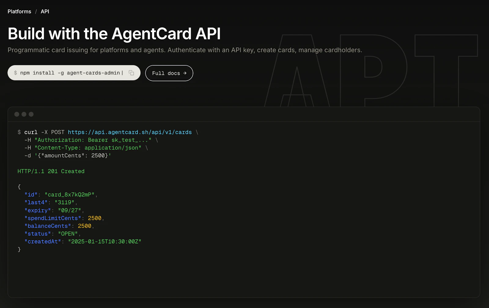 Agent Card screenshot 3
